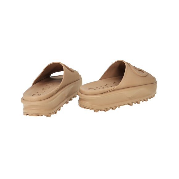 Gucci Interlocking G Rubber Platform Slide Sandals - Picture 4 of 6